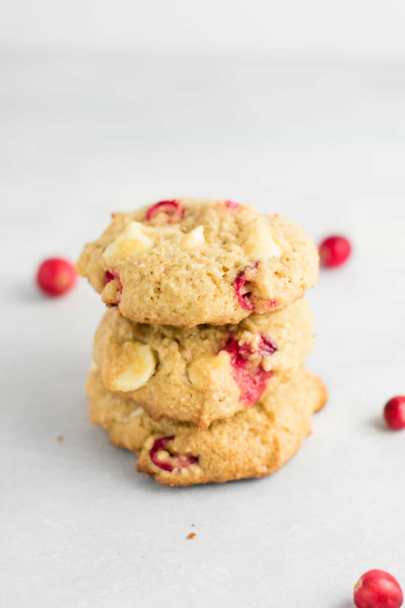 Cranberry White Chocolate Chip Cookies
 Cranberry White Chocolate Chip Cookies with fresh