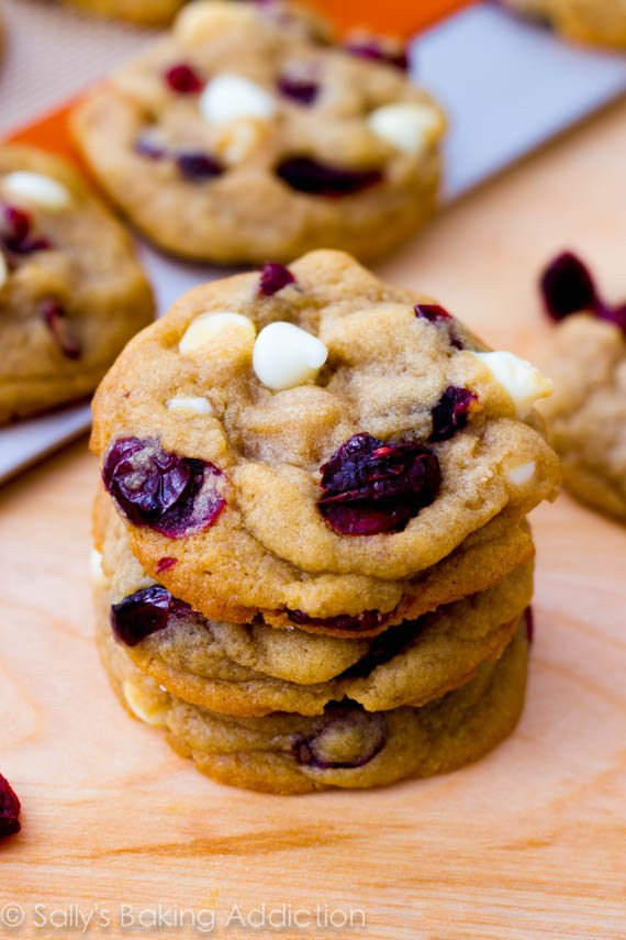 Cranberry White Chocolate Chip Cookies
 Soft Baked White Chocolate Chip Cranberry Cookies Sallys