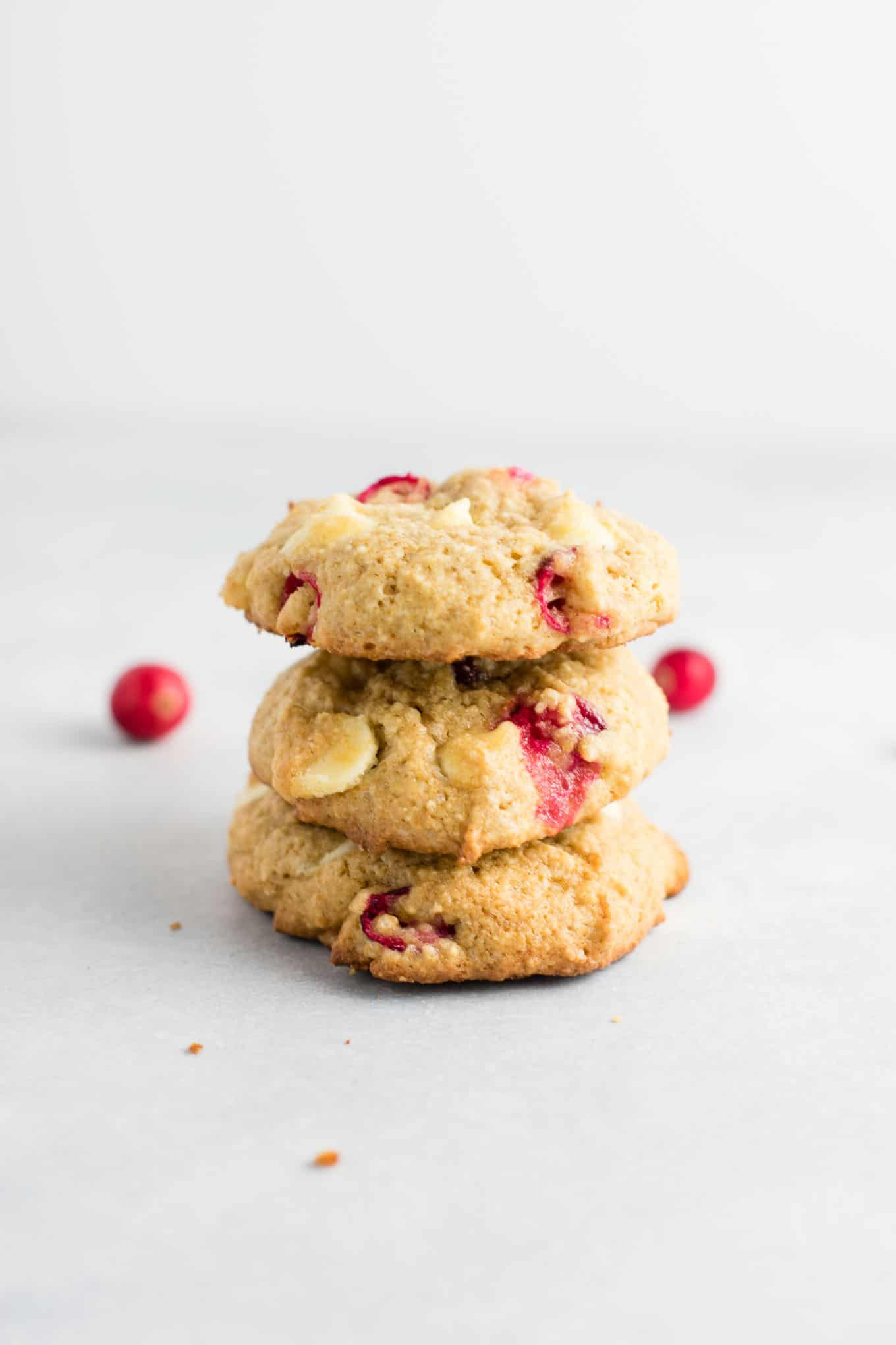 Cranberry White Chocolate Chip Cookies
 Cranberry White Chocolate Chip Cookies with fresh