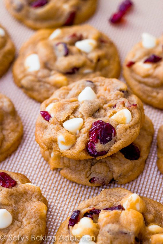 Cranberry White Chocolate Cookies
 Gingerbread Muffins with Sweet Lemon Glaze Sallys Baking