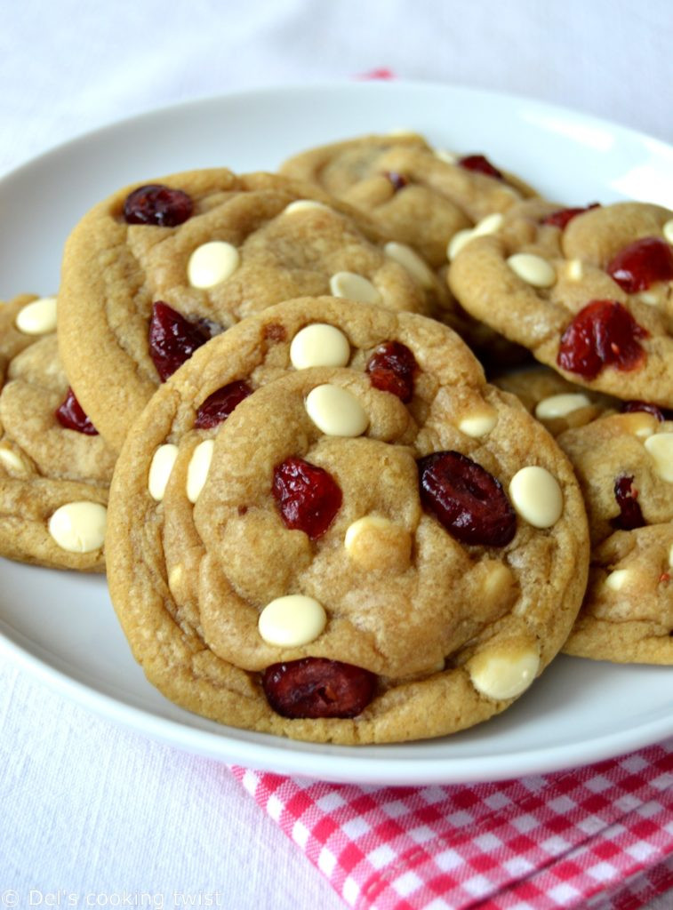 Cranberry White Chocolate Cookies
 The Best White Chocolate & Cranberry Cookies — Del s