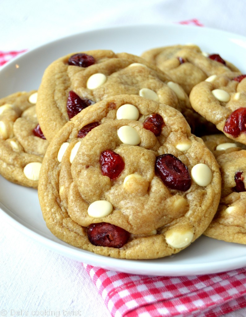 Cranberry White Chocolate Cookies
 The Best White Chocolate & Cranberry Cookies — Del s