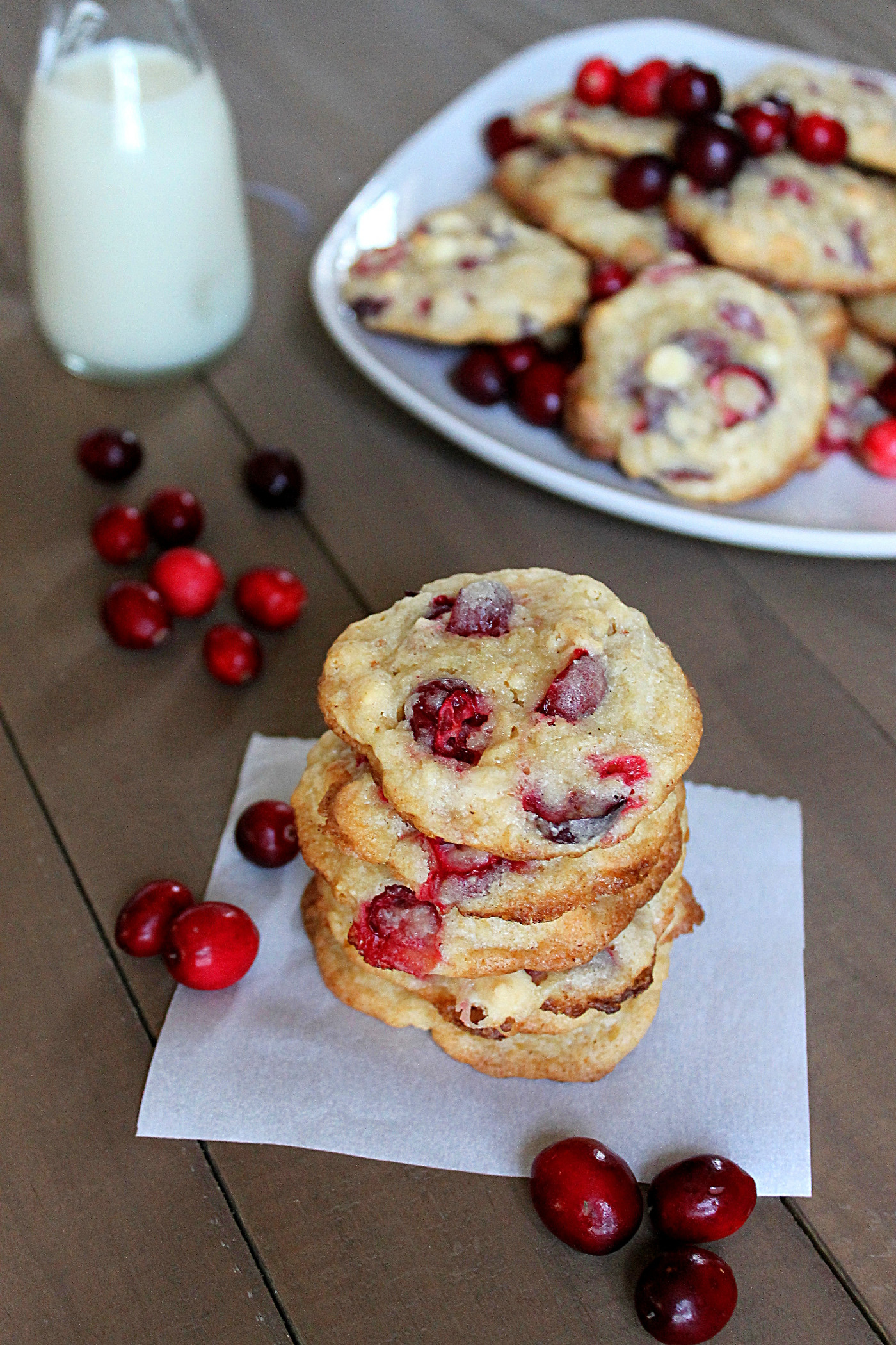 Cranberry White Chocolate Cookies
 belle vie Cranberry White Chocolate Oat Cookies belle vie