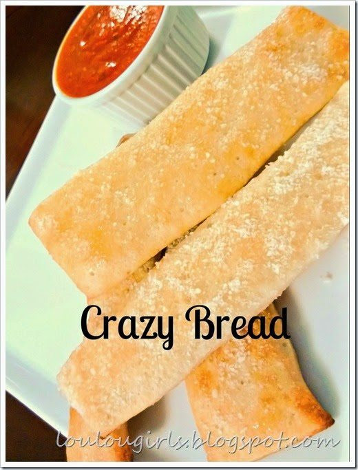 Crazy Bread Recipe
 Crazy Bread Copycat Recipe Lou Lou Girls