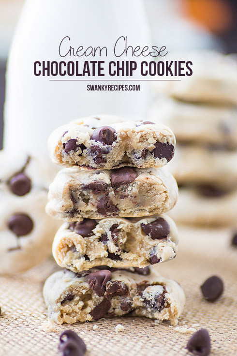 Cream Cheese Chocolate Chip Cookies
 Soft Chocolate Chip Cream Cheese Cookies Swanky Recipes