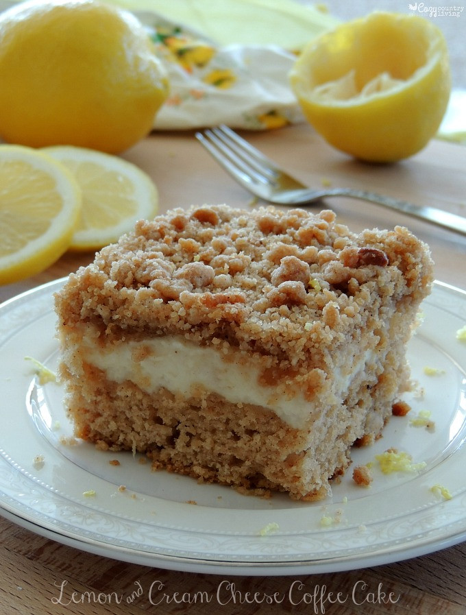 Cream Cheese Coffee Cake
 Lemon & Cream Cheese Coffee Cake