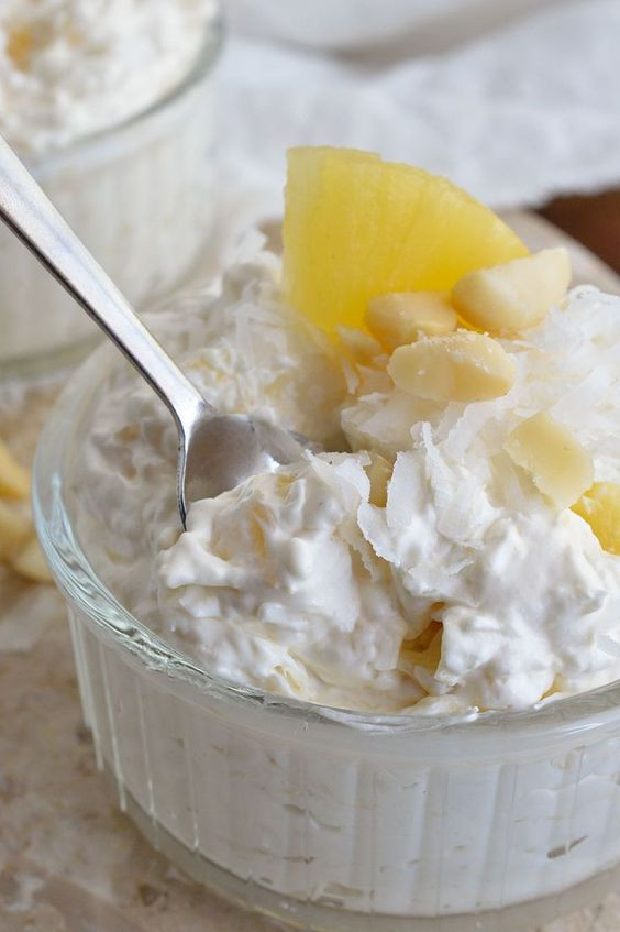 Cream Cheese Dessert Dip
 Coconut Pineapple Fluff Recipe