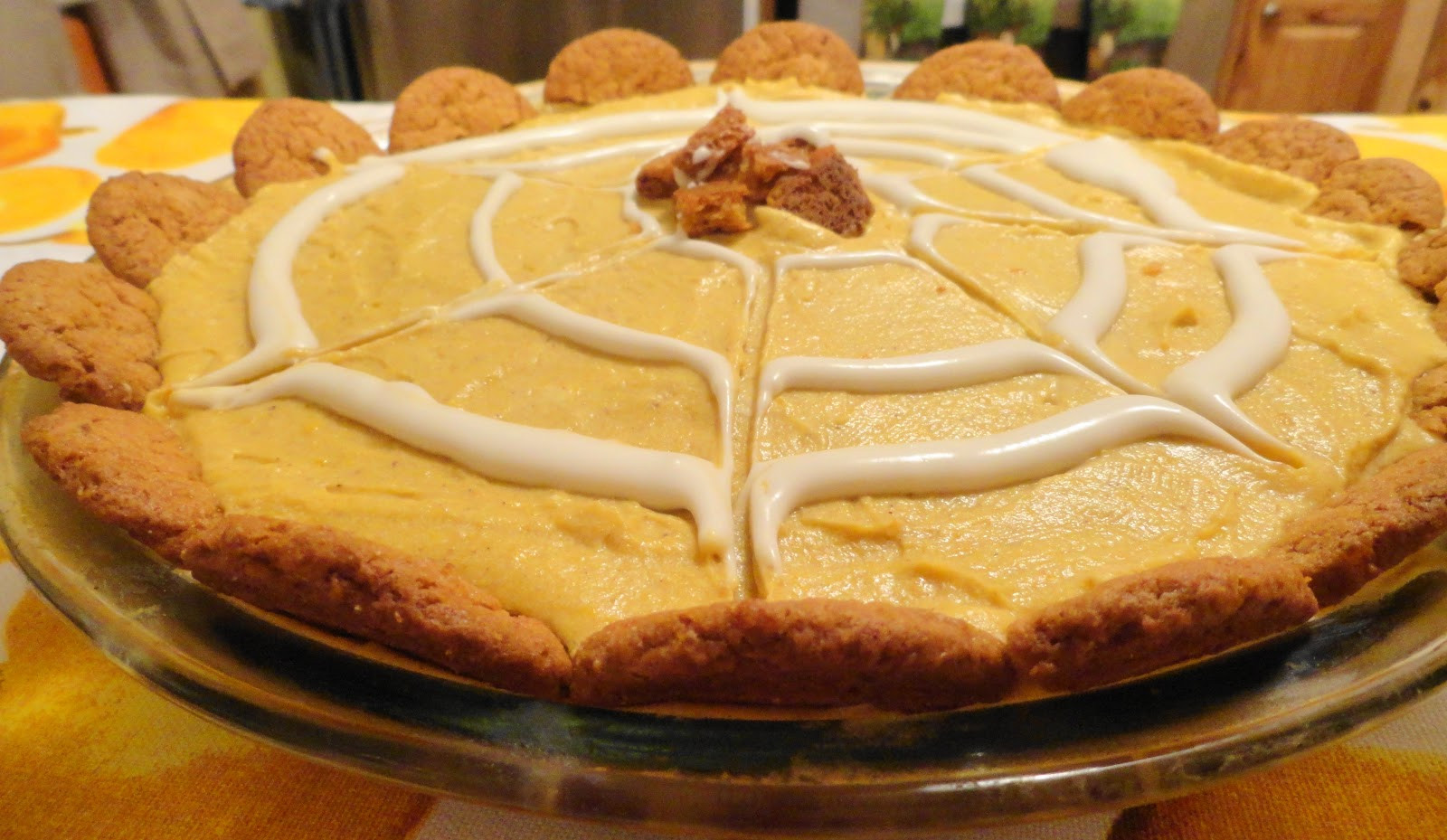 Cream Cheese Pumpkin Pie
 Pumpkin Cream Cheese Pie with Gingersnap Cookie Crust