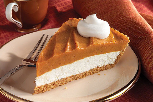 Cream Cheese Pumpkin Pie
 Creamy Two Layer Pumpkin Pie Kraft Recipes