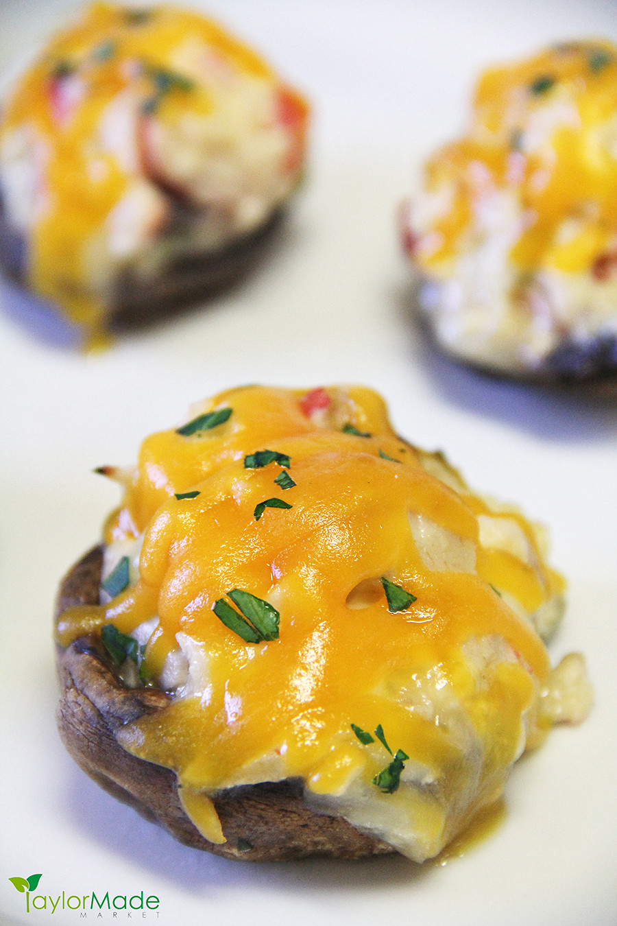 Cream Cheese Stuffed Mushrooms
 Crab Cream Cheese Caramelized onion Nachos stuffed