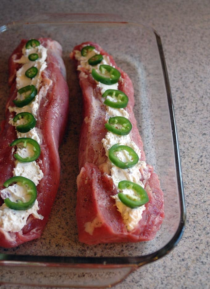 Cream Cheese Stuffed Pork Tenderloin
 Stuffed Pork Tenderloin with Cream Cheese and Jalapenos