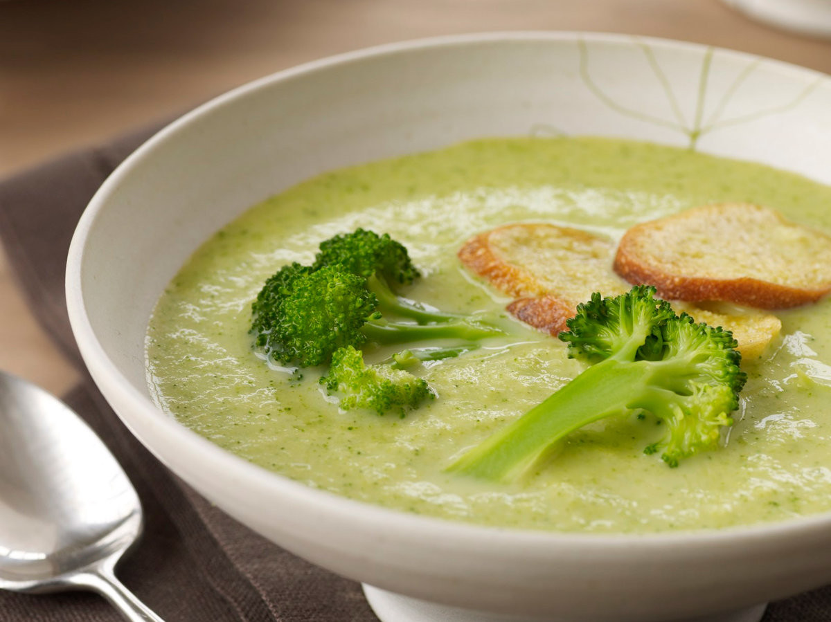 Cream Of Broccoli Soup Recipe
 Creamy Broccoli Soup with Croutons Recipe Marcia Kiesel