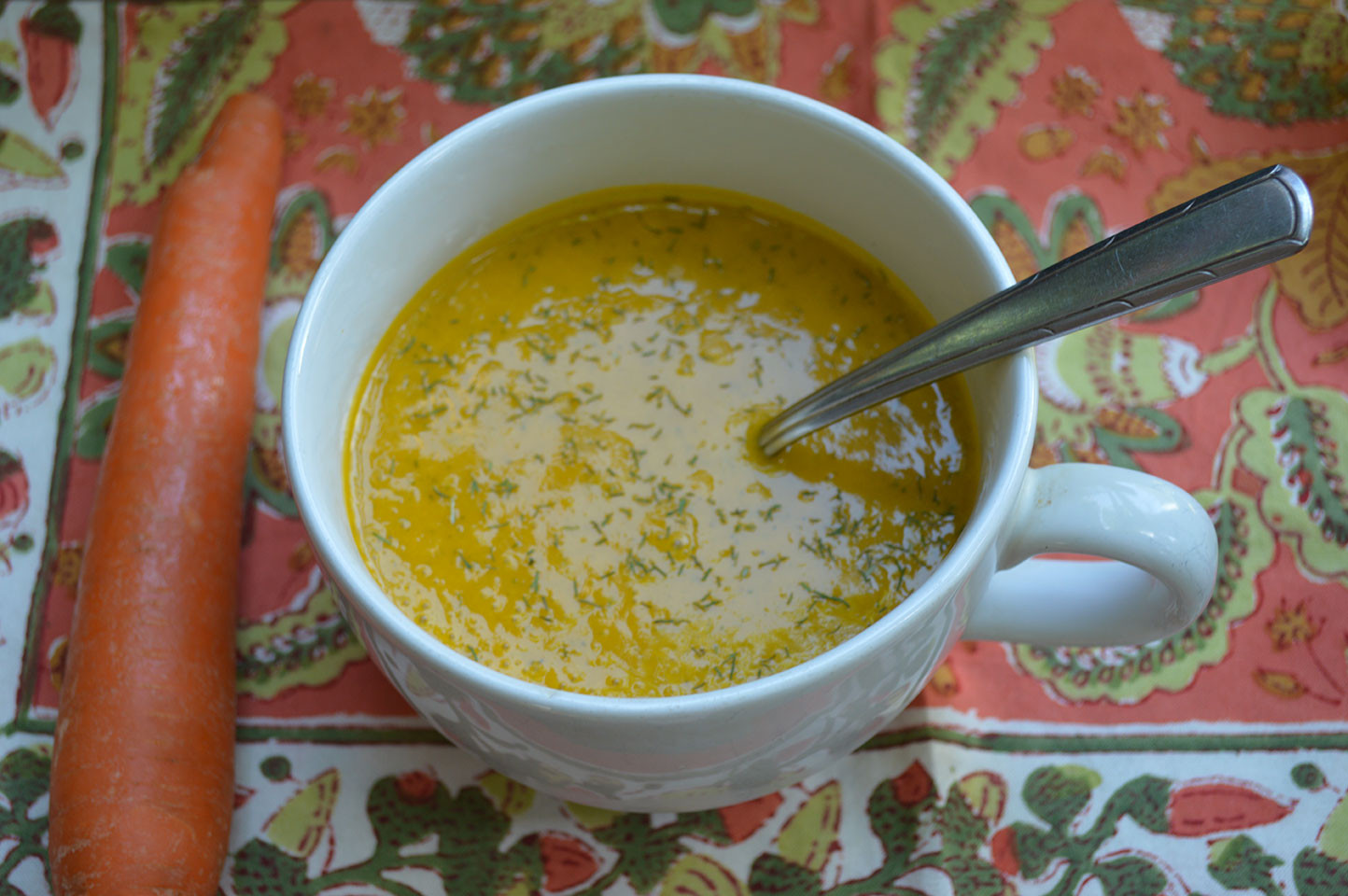 Cream Of Carrot Soup
 Cream of Carrot Soup with Dill Paleo Vegan Option