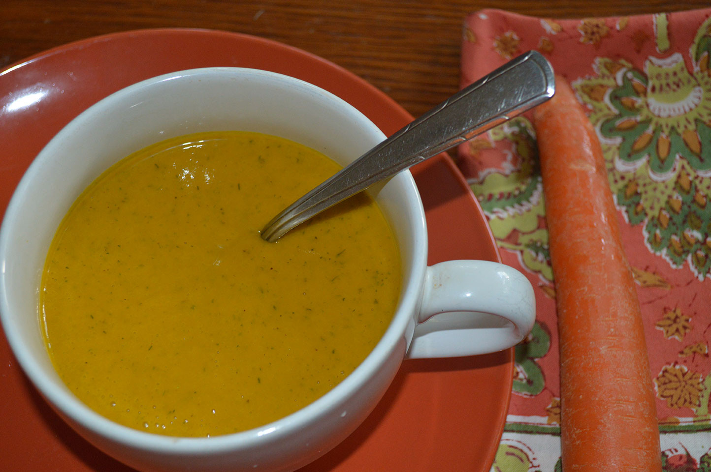 Cream Of Carrot Soup
 Cream of Carrot Soup with Dill Paleo Vegan Option