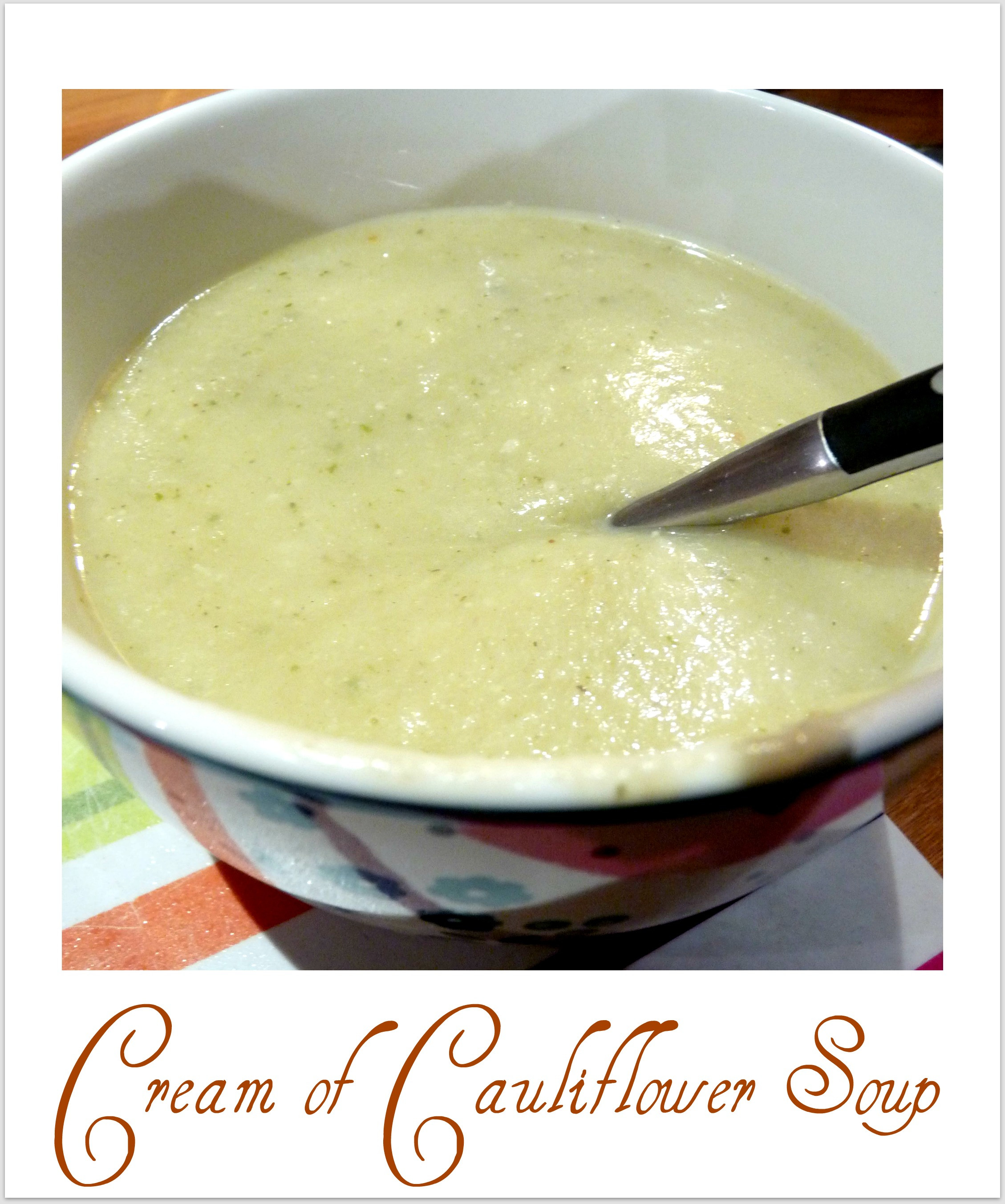 Cream Of Cauliflower Soup
 Cream of Cauliflower Soup – TofuParty