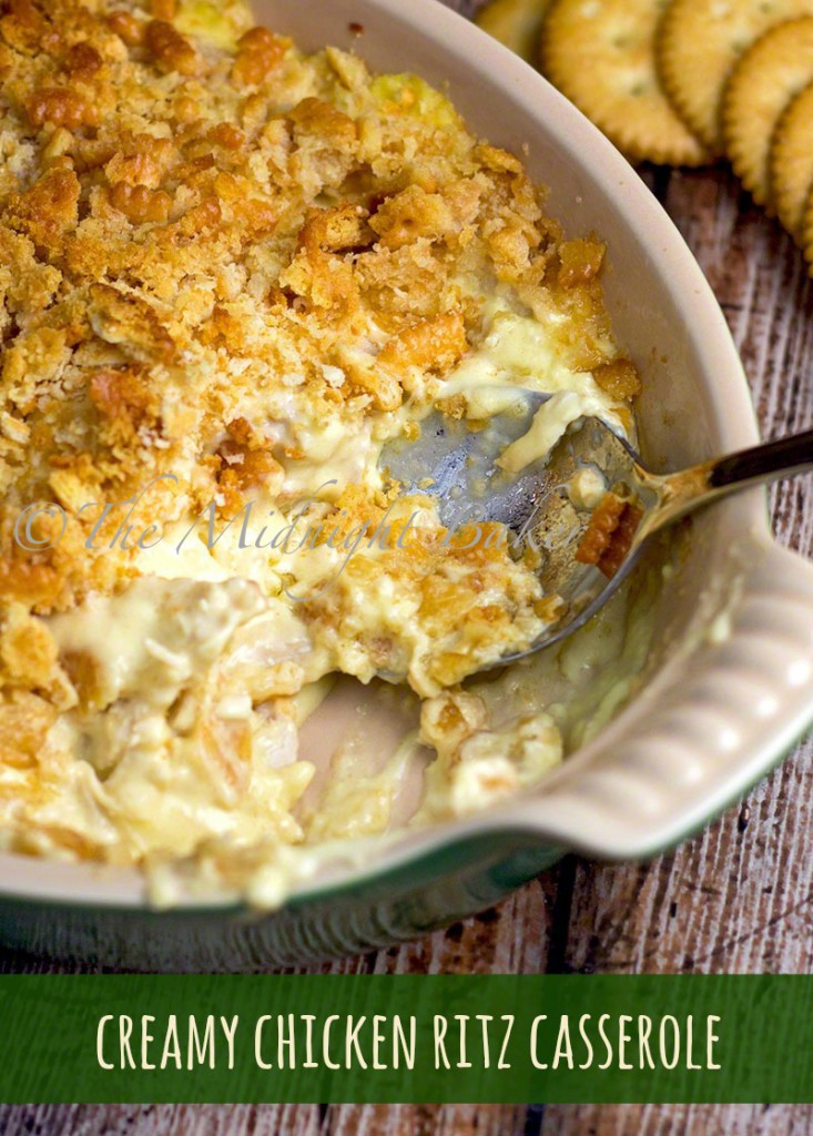 Cream Of Chicken Casserole
 Creamy Chicken Ritz Casserole The Midnight Baker