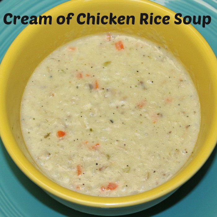 Cream Of Chicken Soup Ingredients
 Cream of Chicken Rice Soup Recipe