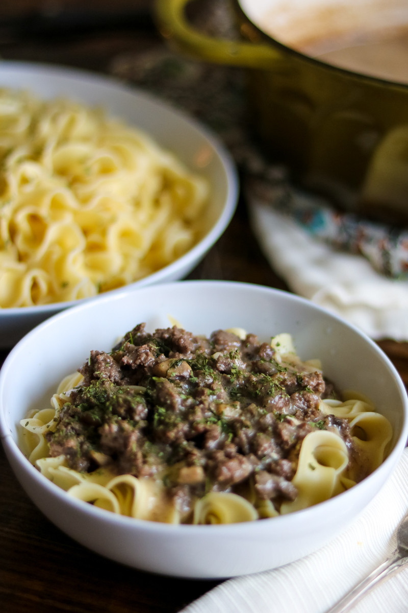 Cream Of Mushroom Gravy
 Homemade Beef Stroganoff with from Scratch Cream of Mushroom