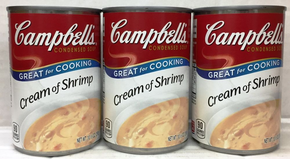 Cream Of Shrimp Soup
 Campbell s Cream of Shrimp Condensed Soup 3 Cans Campbells