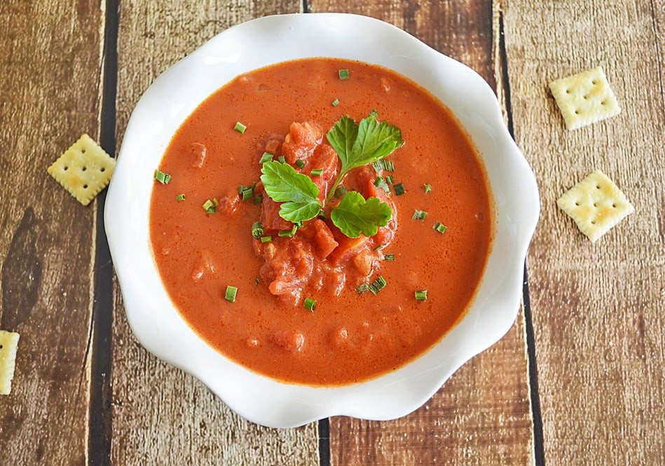 Cream Of Tomato Soup
 Homestyle Chunky Cream of Tomato Soup Vegan TheVegLife