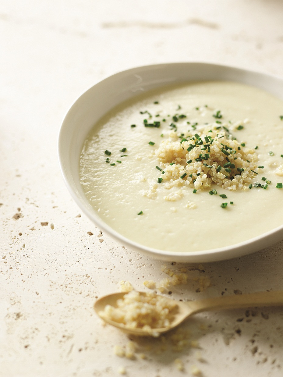 Creamy Cauliflower Soup
 The Blender Girl Cookbook Giveaway and Creamy Cauliflower