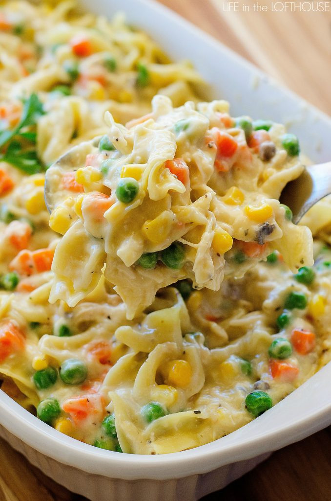 Creamy Chicken And Egg Noodles Recipe
 Chicken Noodle Casserole Life In The Lofthouse