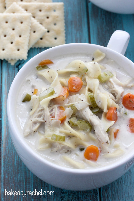 Creamy Chicken And Egg Noodles Recipe
 Slow Cooker Creamy Chicken Noodle Soup