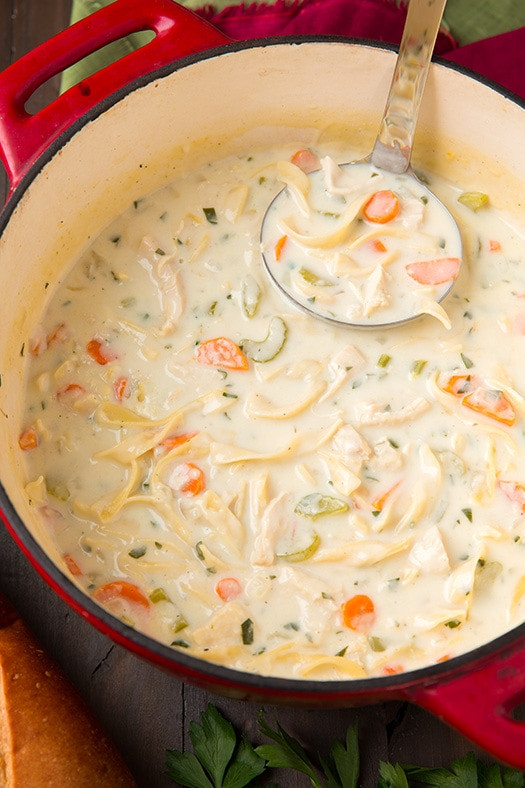 Creamy Chicken And Noodles
 Creamy Chicken Noodle Soup Cooking Classy