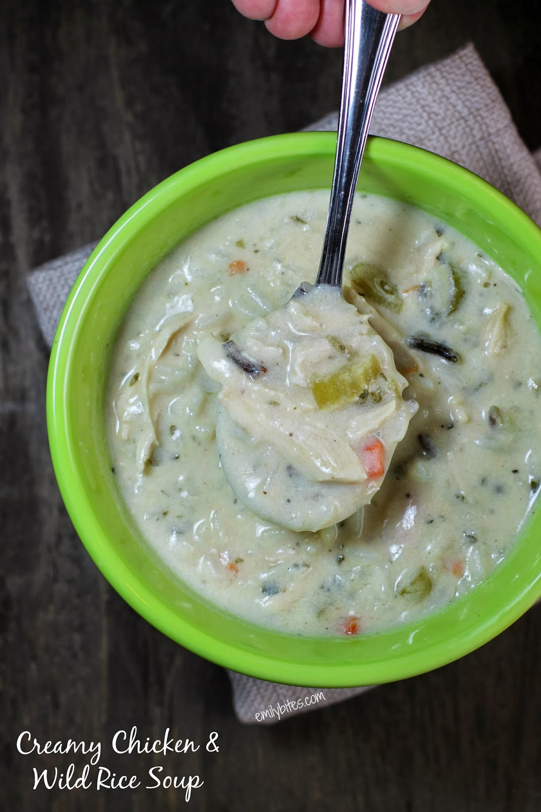 Creamy Chicken And Wild Rice Soup
 Creamy Chicken & Wild Rice Soup Emily Bites