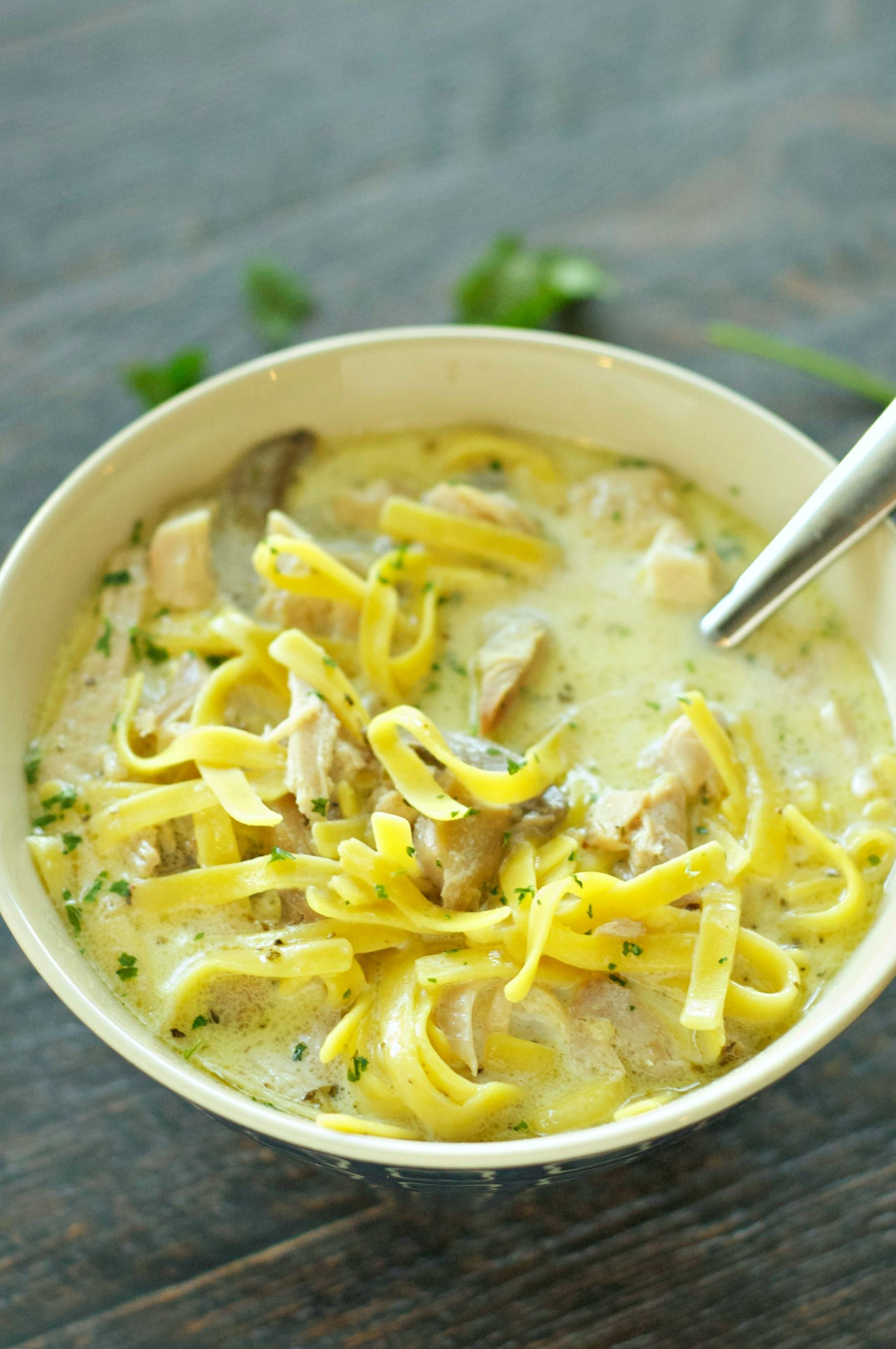 Creamy Chicken Noodle Soup
 Slow Cooker Creamy Chicken Noodle Soup Slow Cooker Gourmet