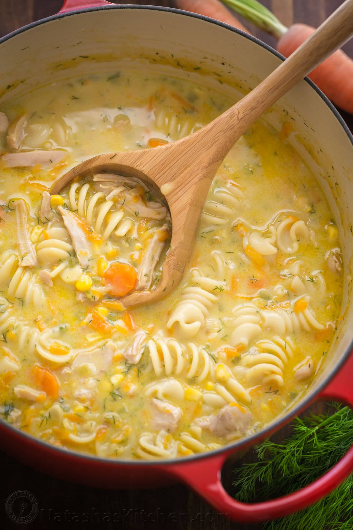 Creamy Chicken Noodle Soup Recipe
 Creamy Chicken Noodle Soup Recipe NatashasKitchen