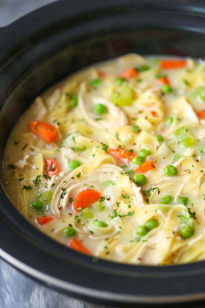 Creamy Chicken Noodle Soup Recipe
 Slow Cooker Creamy Chicken Noodle Soup Meal Ideas and