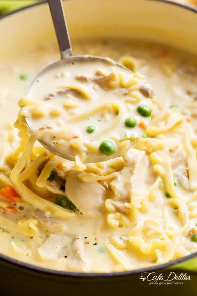 Creamy Chicken Noodle Soup
 Creamy Chicken Noodle Soup Lightened Up Cafe Delites