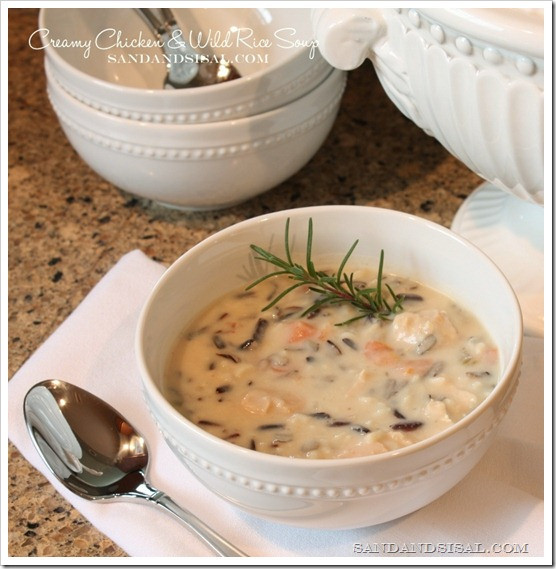 Creamy Chicken Wild Rice Soup
 10 Favorite Fall Recipes Sand and Sisal