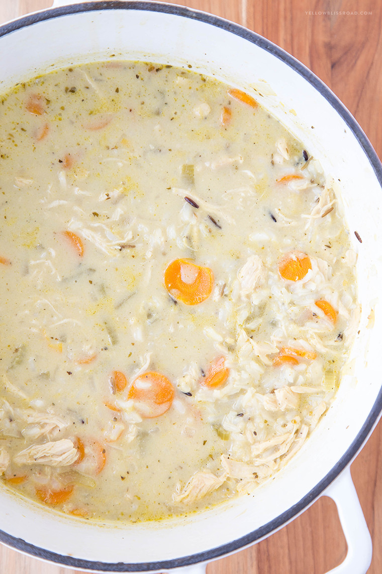 Creamy Chicken Wild Rice Soup
 Creamy Chicken and Wild Rice Soup Yellow Bliss Road