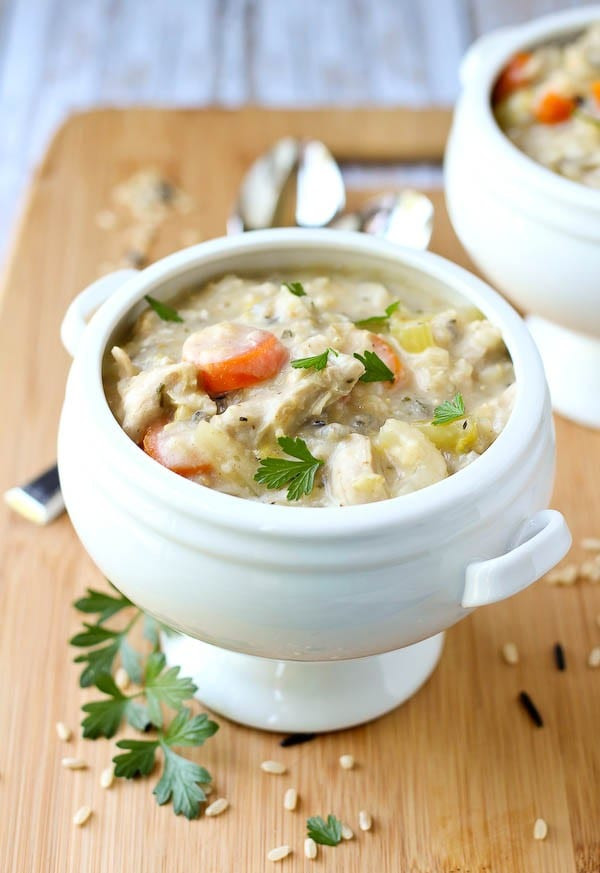 Creamy Chicken Wild Rice Soup
 Slow Cooker Creamy Chicken and Wild Rice Soup Rachel Cooks