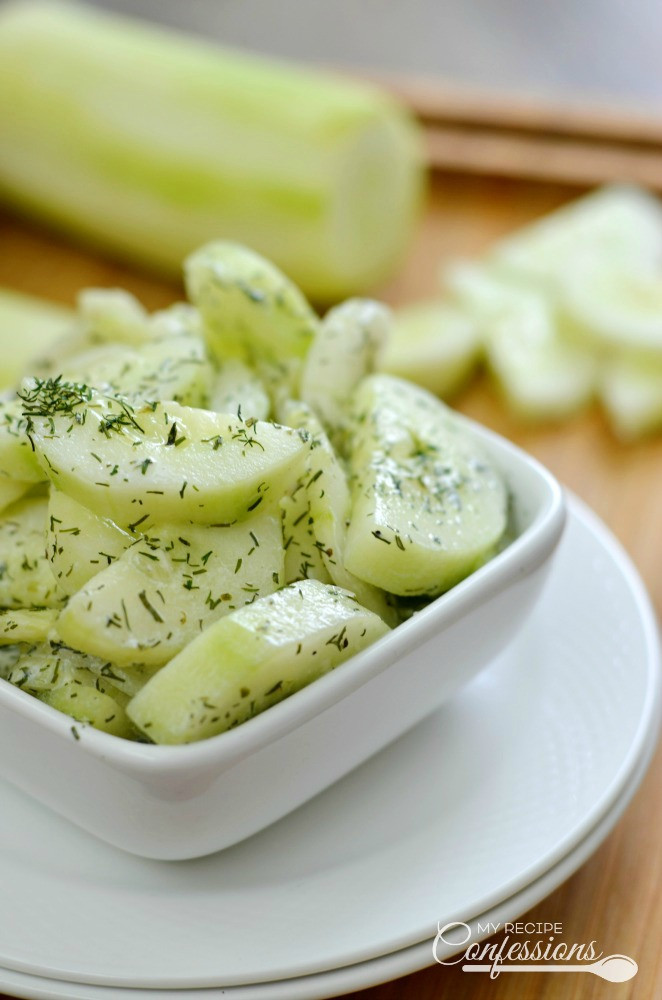 Creamy Cucumber And Onion Salad
 Creamy Cucumber Dill Salad My Recipe Confessions