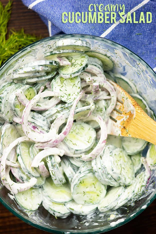 Creamy Cucumber And Onion Salad
 Creamy Cucumber Salad Recipe perfect for hot summer nights