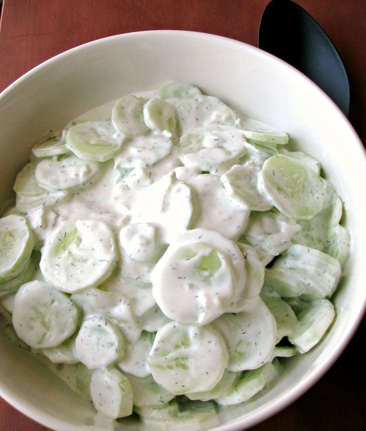 Creamy Cucumber And Onion Salad
 The 25 best Creamy cucumber salad ideas on Pinterest