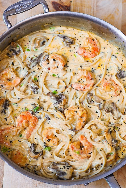 Creamy Garlic Shrimp Pasta
 Creamy Shrimp Pasta with Mushrooms Julia s Album