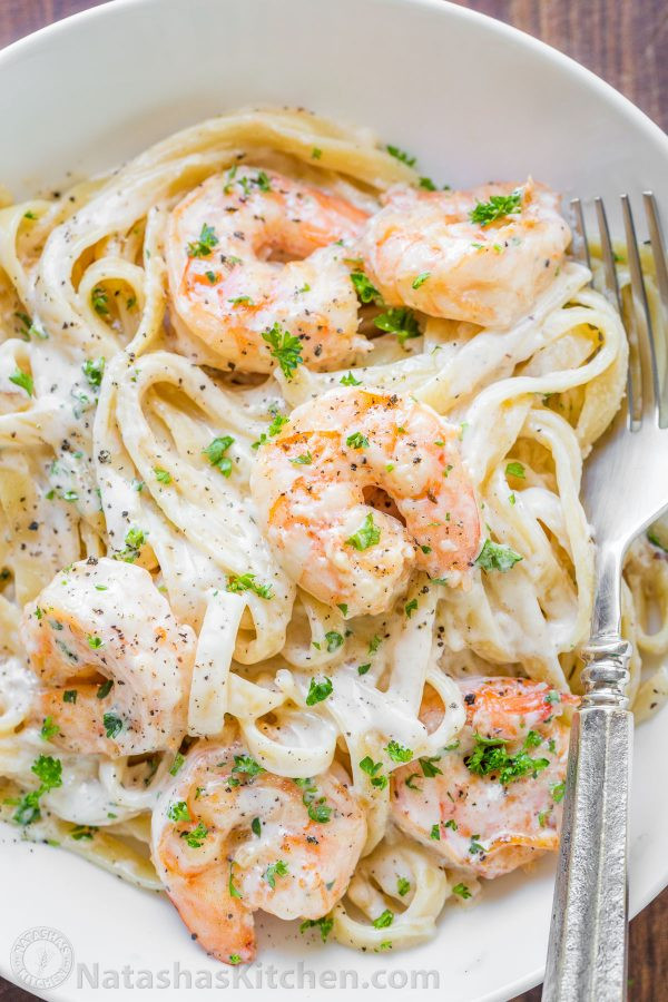 Creamy Garlic Shrimp Pasta
 Creamy Shrimp Pasta Recipe VIDEO NatashasKitchen