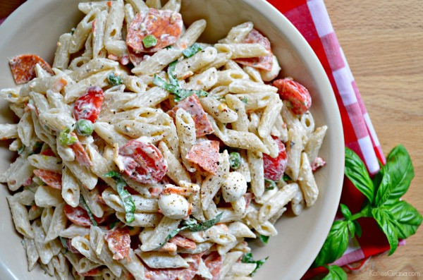 Creamy Pasta Salad Recipe
 Creamy Pepperoni Pizza Pasta Salad