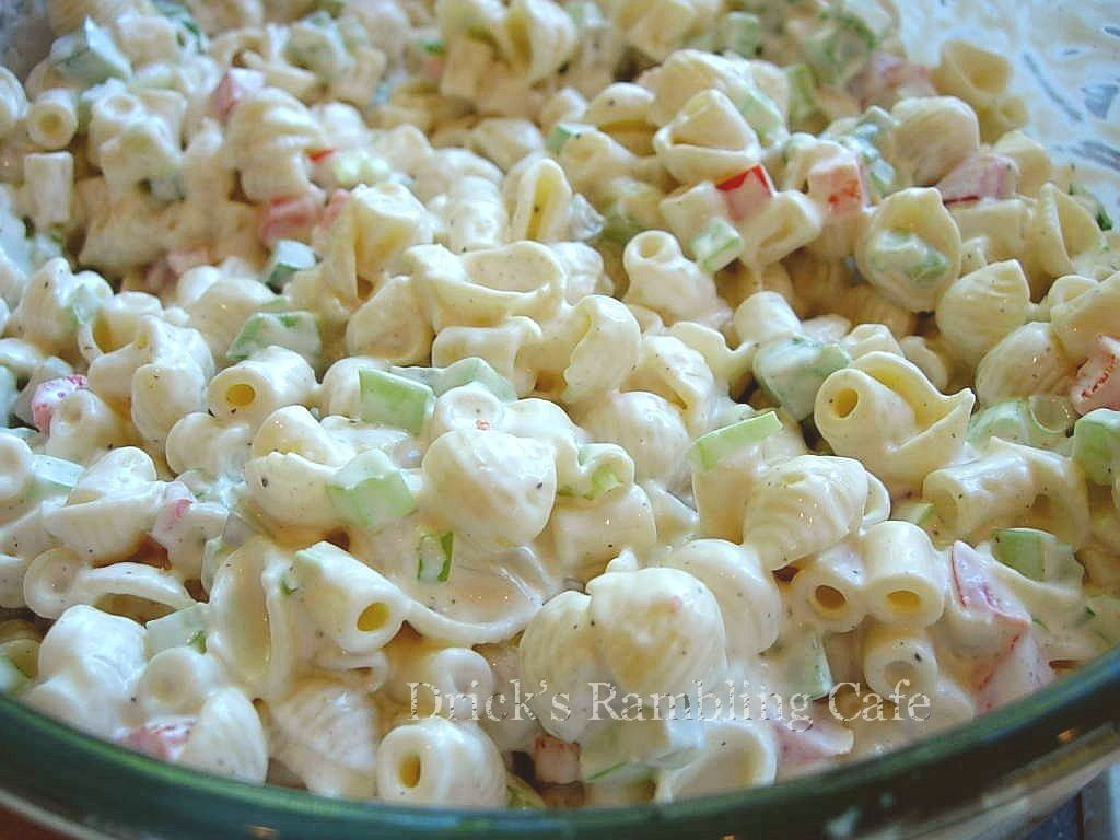 Creamy Pasta Salad Recipe
 Creamy Southern Pasta Salad Drick s Rambling Cafe