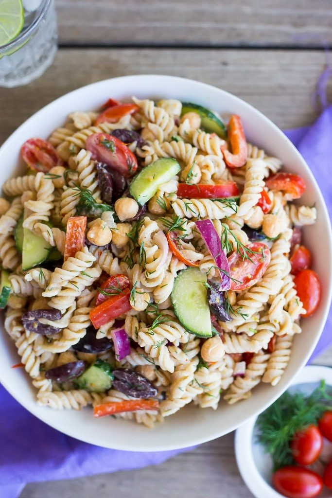 Creamy Pasta Salad Recipe
 Creamy Tahini Greek Pasta Salad