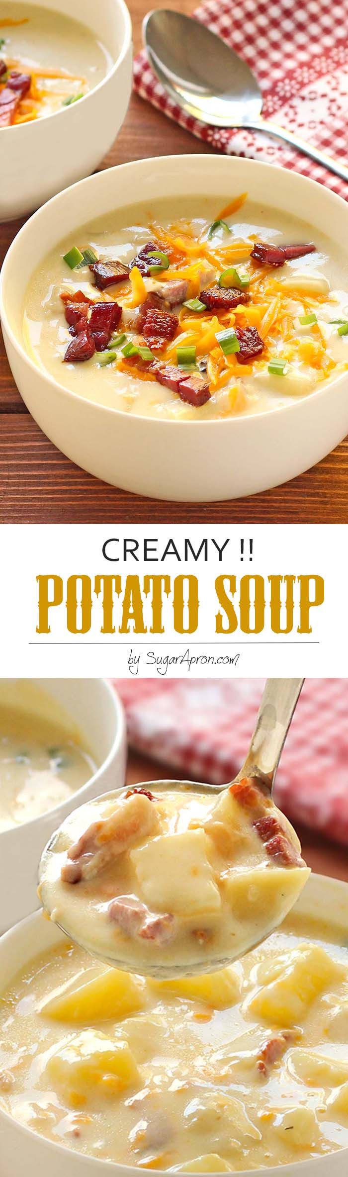 Creamy Potato Soup
 Creamy Potato Soup Sugar Apron