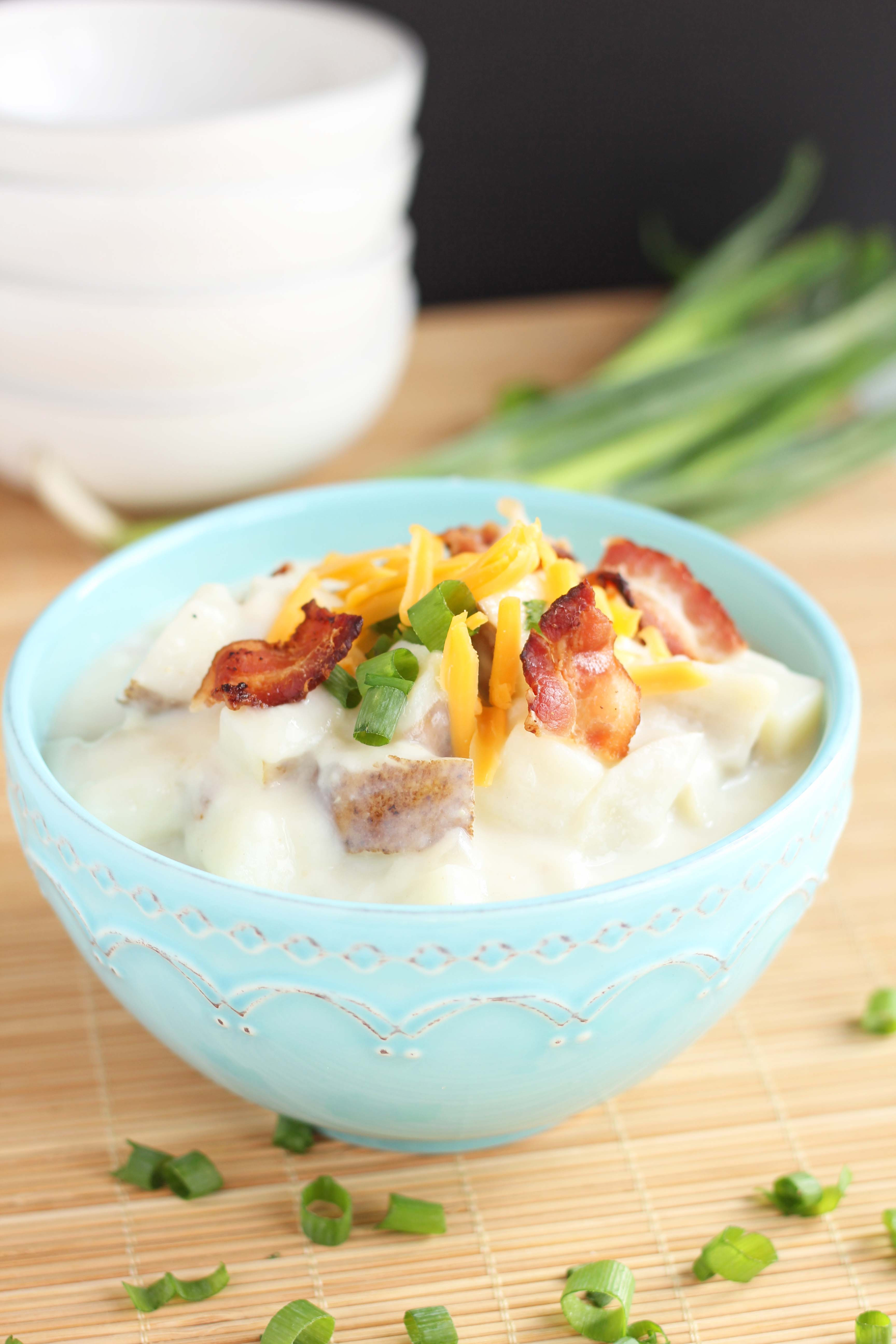 Creamy Potato Soup
 Creamy Baked Potato Soup with Bacon