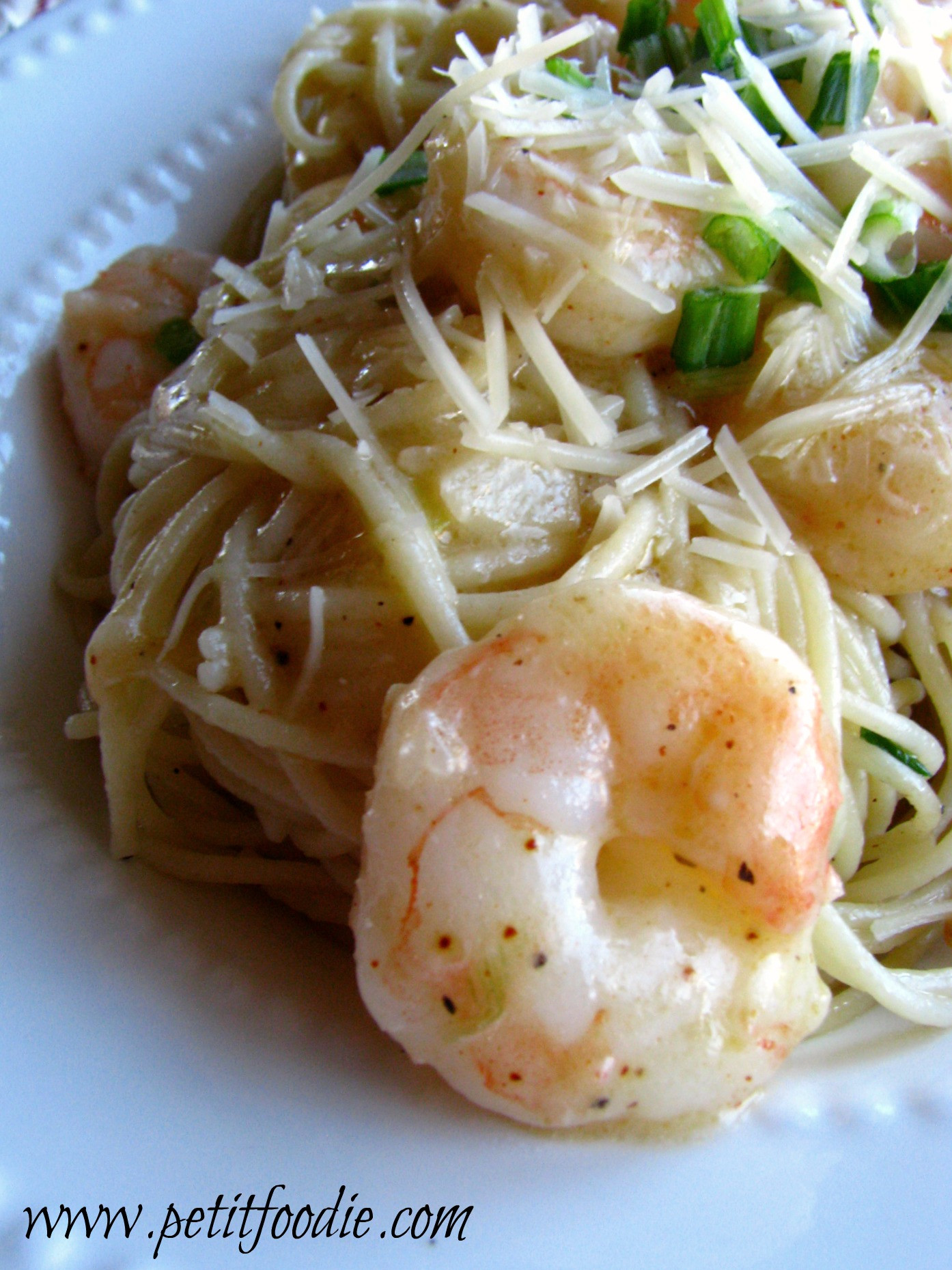 Creamy Shrimp Pasta
 Skinny Creamy Shrimp Pasta Petit Foo