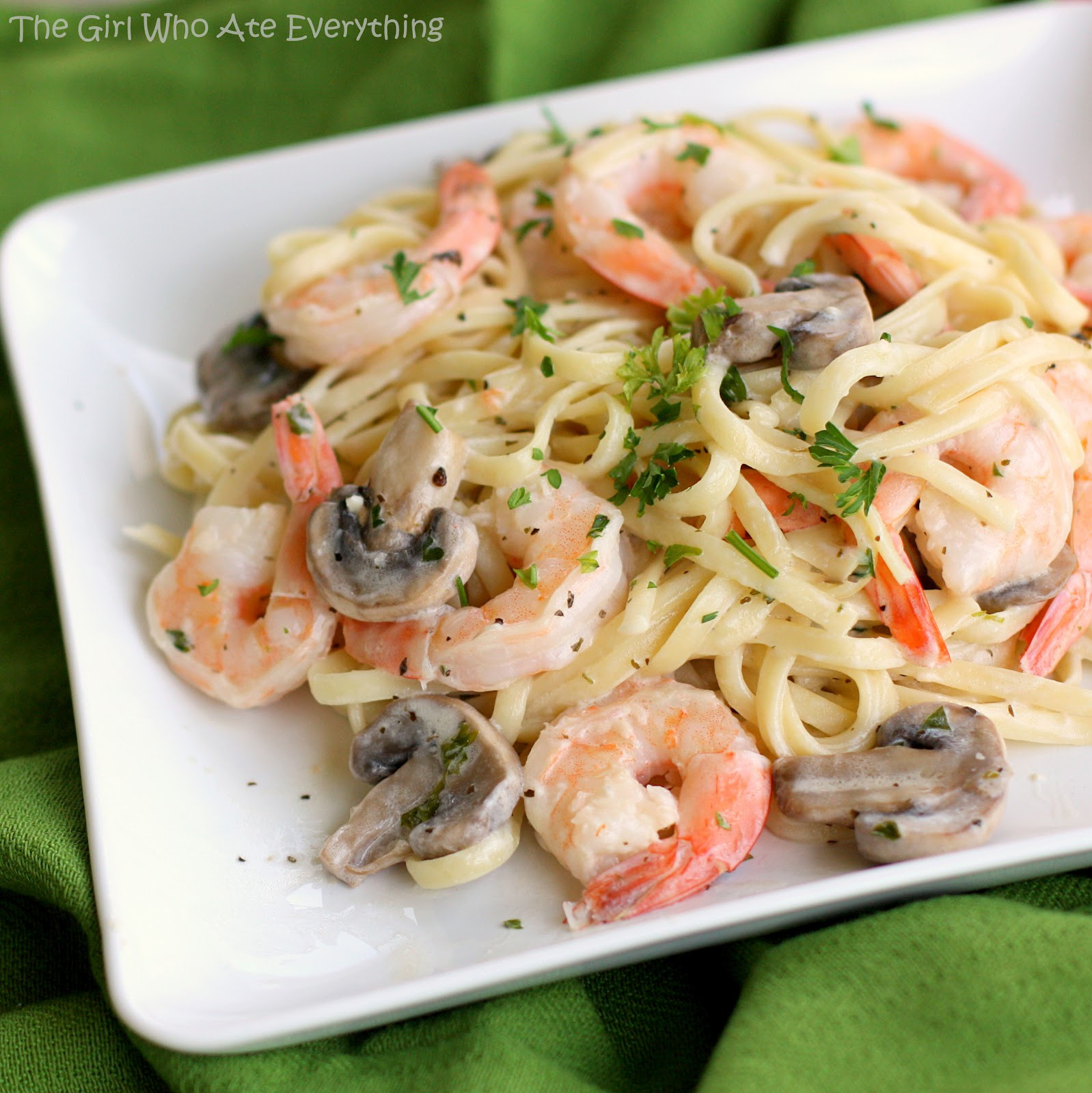 Creamy Shrimp Pasta
 creamy shrimp scampi with linguini