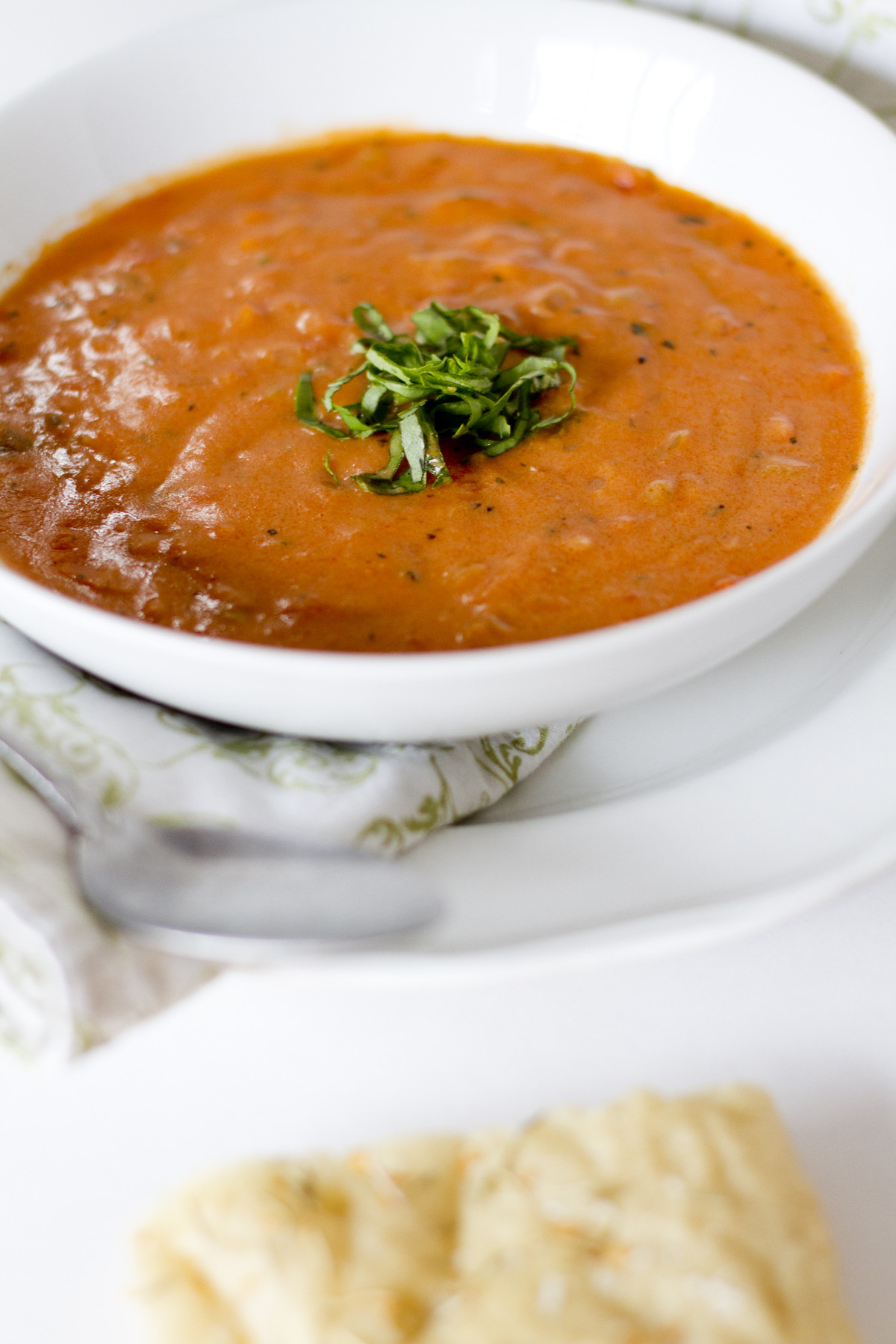 Creamy Tomato Basil Soup
 Creamy Tomato Basil Soup with Parmesan