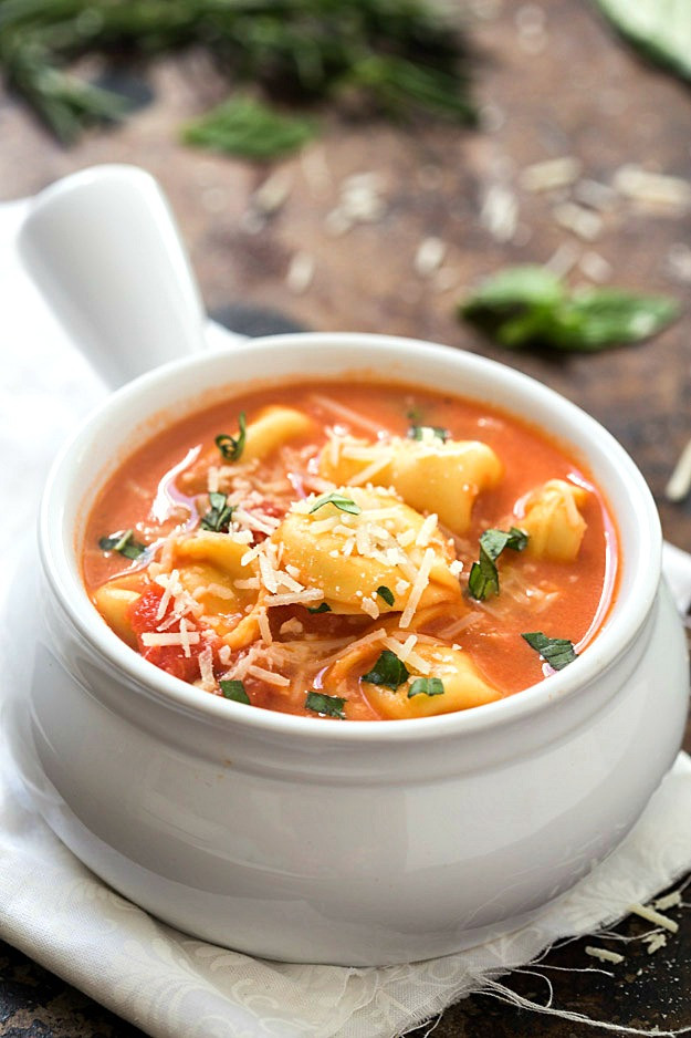 Creamy Tomato Tortellini Soup
 e Pot Creamy Tomato Tortellini Soup Gal on a Mission